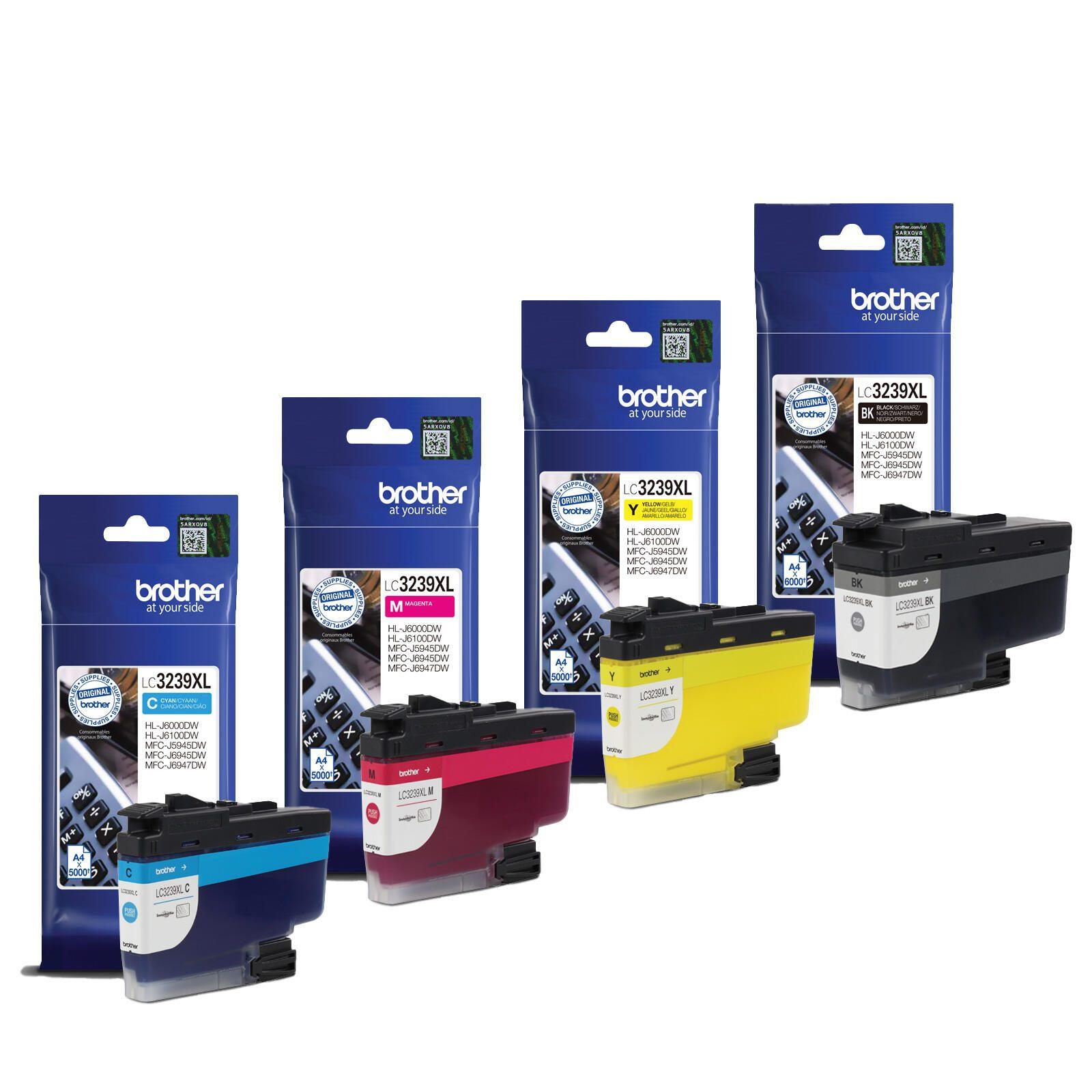 Brother Original LC -3239xl Cartucce per stampanti - 4er multipack (ciano, magenta, giallo, nero)