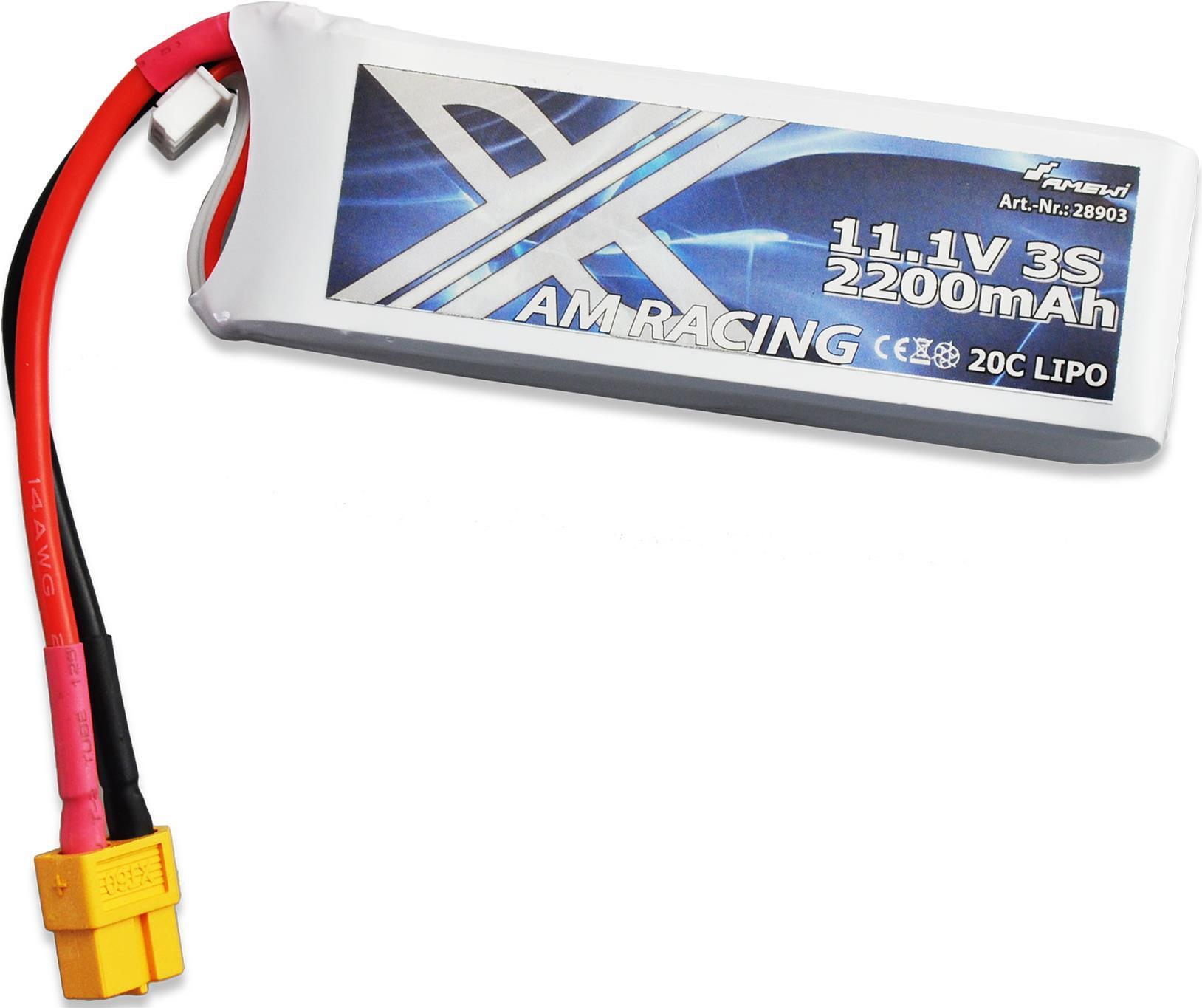 Amewi LiPo Akku 3S 11,1V 2200mAh 20C S