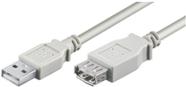M-Cab 7200297 cavo USB 18 m USB 2.0 USB A Grigio (2M USB2.0 HIS CAB A-A M/F GREY - USB 2.0 EXTENSION)