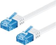 M-Cab 3598 cavo di rete Bianco 2 m Cat6a U/UTP [UTP] (CAT6A UTP FLAT 2M WHITE - 10GBIT PATCH CABLE CU)