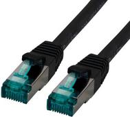 M-Cab 3904 cavo di rete Nero 2 m Cat6a SF/UTP S-FTP (CAT6A SFTP RJ45 LSZH 2M BK - 10GBIT PATCH CABLE CU SHIELDED)