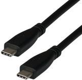 M-Cab 7001335 cavo USB 2 m USB4 Gen 2x2 USB C Nero (2M USBC 4.0 M/M 100W 20GBIT - USB 4.0 GEN.2X2 8K60HZ BLACK)