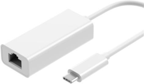 M-Cab 7001332 adattatore per inversione del genere dei cavi USB-C RJ45 Bianco (USB-C TO GIGABIT ADAPTER - USB 3.2 WHITE 0.15M)