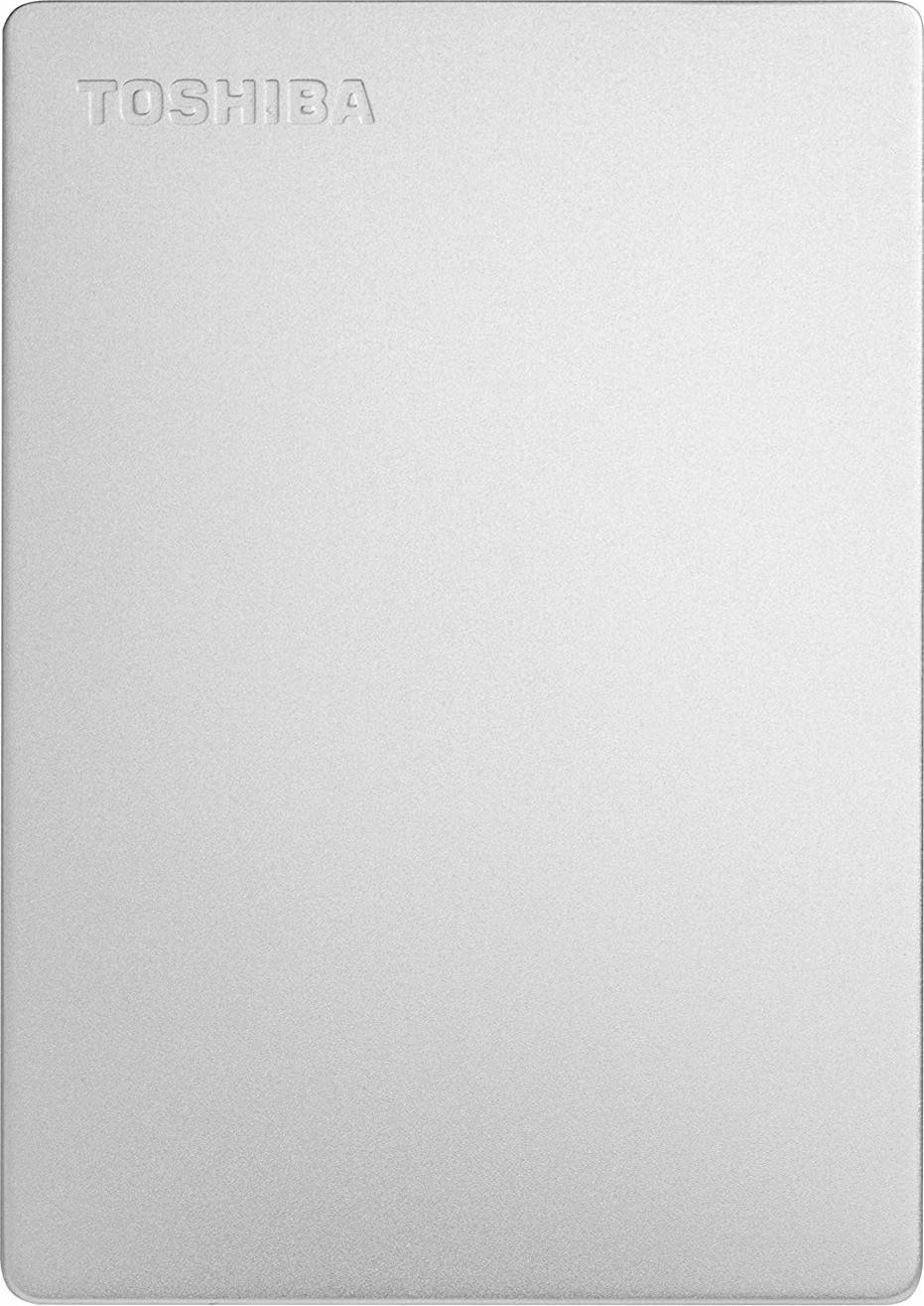 Toshiba Canvio Slim disco rigido esterno 2 TB Argento (CANVIO SLIM 2TB SILVER2.5 USB3.0 ALU FINISH IN)
