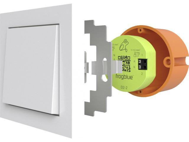 frogRelay2-2 - frogRelay2-2 Switching - actuator DIN rail-mounted 2 channels 2400 MHz 30 m IP20 - Warranty 48M