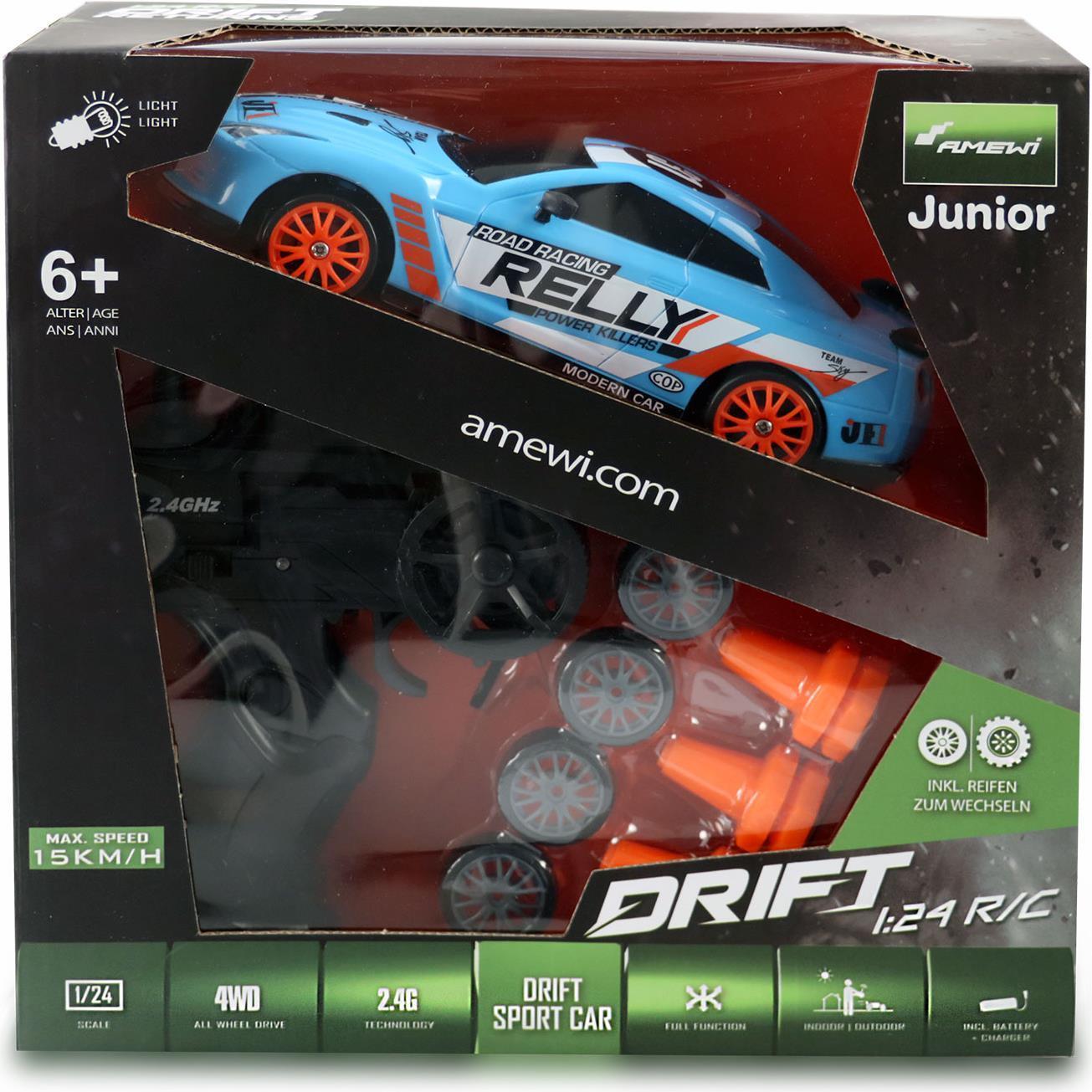 Amewi Drift Motore Elettrico 124 Auto Sportiva (21085)