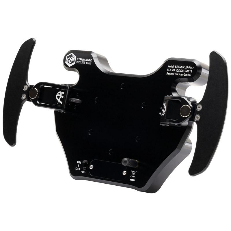 Ascher Racing B24M -SC - Pulsante piastra per simulatori di corse - alta compatibilità con ruote sterzo - realizzata in materi