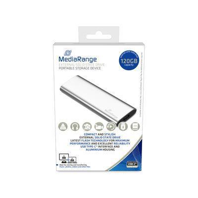 MediaRange MR1100 unit esterna a stato solido 120 GB Argento (MR1100 external solid state - drive 120 GB Silver - Warranty 12M)