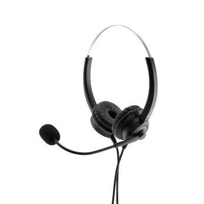 Cuffie on-ear MediaRange con microcablaggio nero/argento