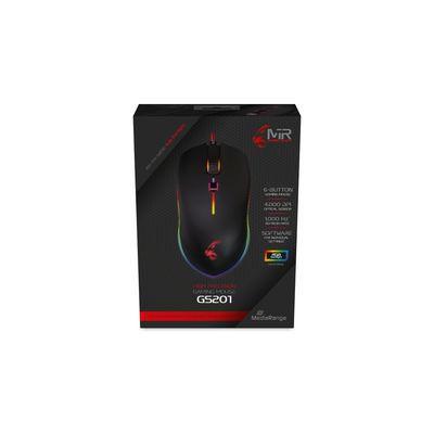 MediaRange MRGS201 mouse Gaming Mano destra USB tipo A Ottico 4000 DPI (MediaRange kabelgeb. Gaming-Maus mit v)