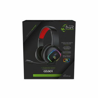 Cuffie da gioco MediaRange MRGS301 nere, rosse