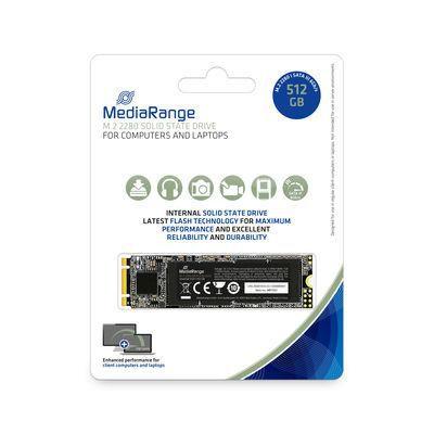 MediaRange SSD M.2 2280 512GB SATA 6 Gbit/s, 512GB, nero
