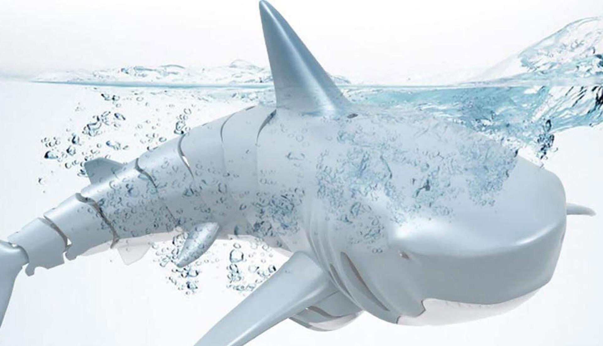 Amewi Sharky RC modello motore elettrico sottomarino blu (26087)