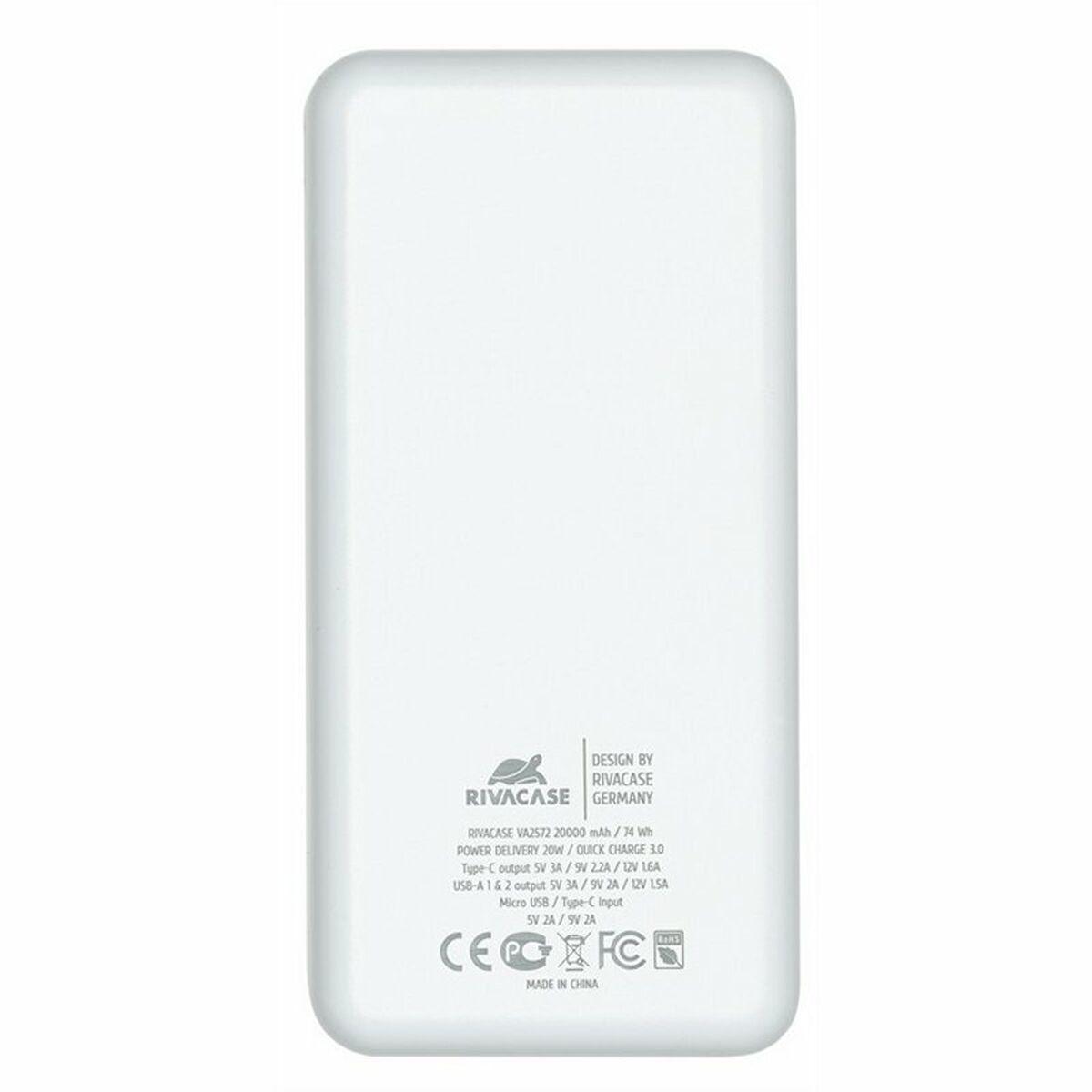 RIVACASE VA2572 (20000 mAh) Bianco con QC/PD