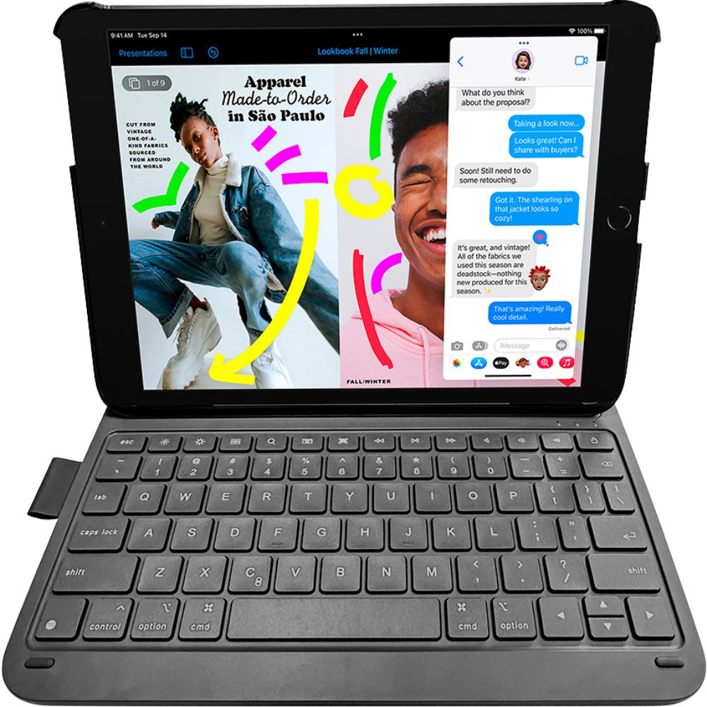 DEQSTER Slim PRO Keyboard fr iPad 10.2" (7./8./9. Gen.) QWERTY Layout