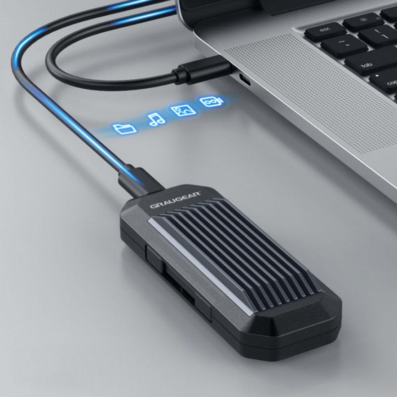 Custodia esterna SSD M.2NVMe/NGFF PCIe3.0