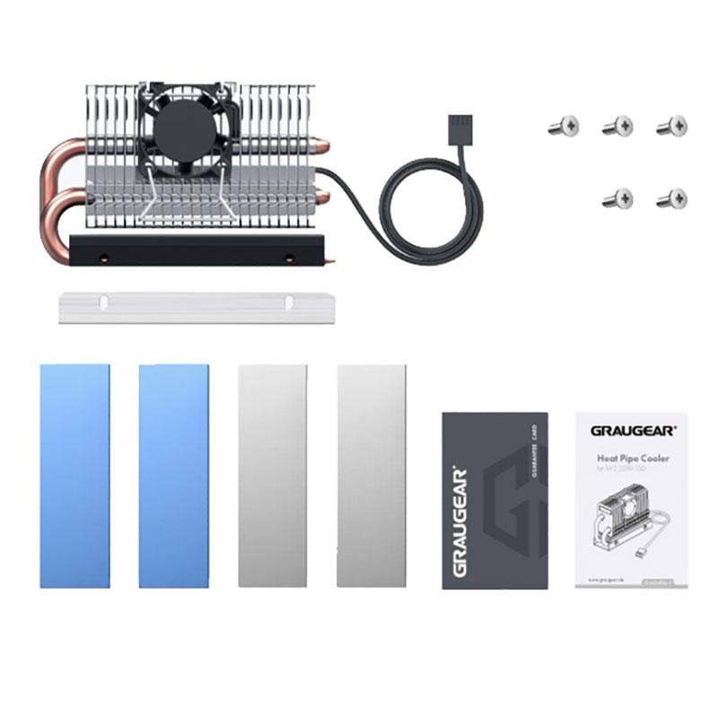 Dissipatore di calore SSD M.2 2280 con ventola PWM