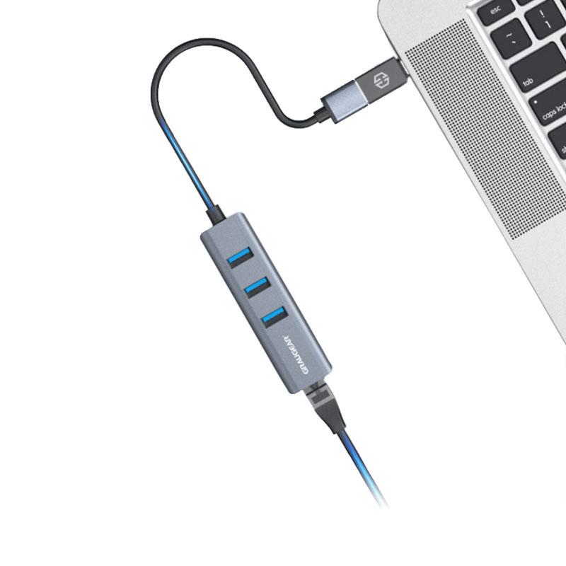 HUB USB 3 porte USB 3.0 Type-A+ Gbit LAN