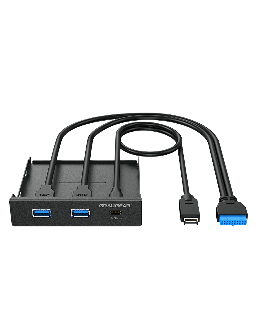 Pannello frontale multiplo USB-HUB, USB 3.2 Gen2 Type-C