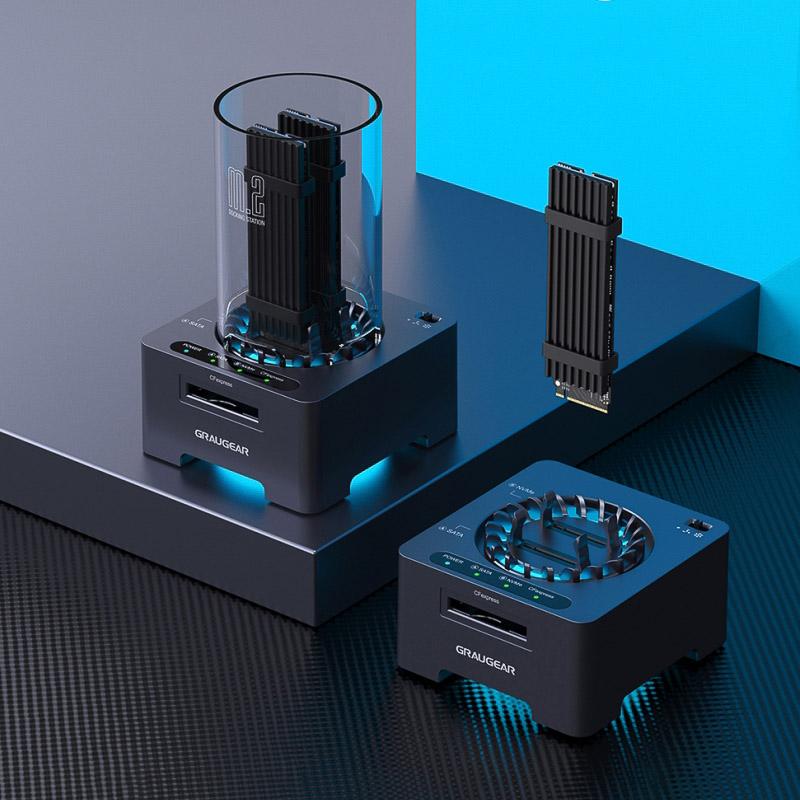 Docking station per M.2NVMe/NGFF SSD/CF-Express