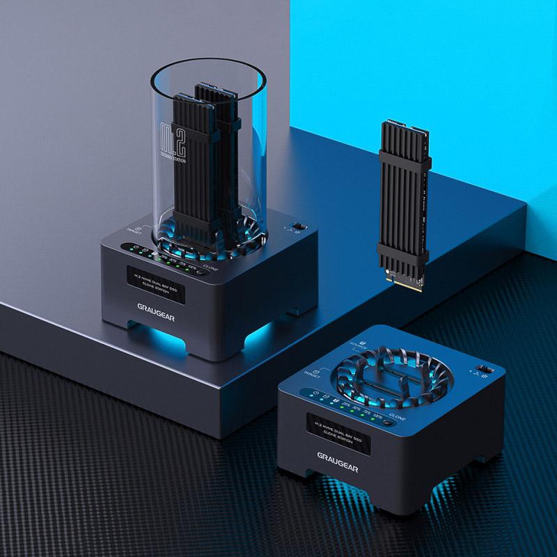SSD DM.2 Clone Station M.2 NVMe con ventola da 20 Gbit