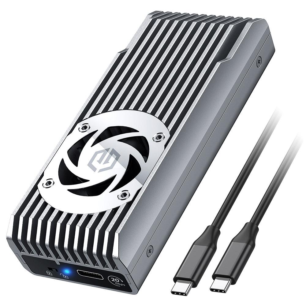 Custodia esterna M.2 NVMe con ventola da 20 Gbit