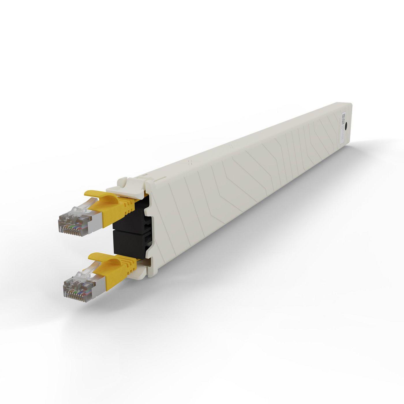 PATCHBOX CONEX8STPYL cavo di rete Giallo 08 m Cat6a U/FTP STP (PATCHBOX.ONE 8RU CAT.6A STP CASSETTEYELLOW 08M)