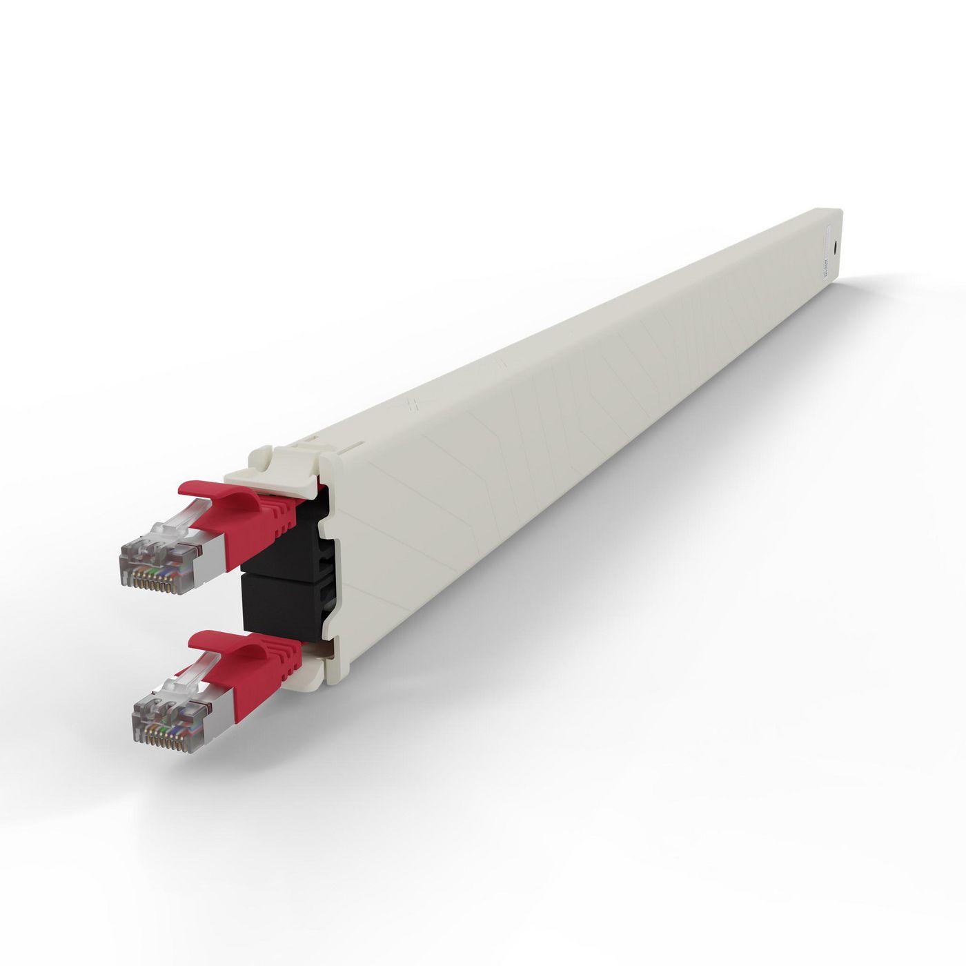 PATCHBOX CONE30STPRD cavo di rete Rosso 1,8 m Cat6a U/FTP [STP] (PATCHBOX.ONE 30RU CAT.6A STP CASSETTE,RED 1,8M)