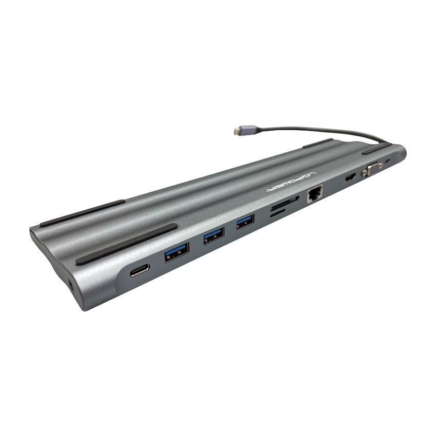 LC-POWER USB 3.2 HUB-C-Multi-8 HUB USB-C esterno con lettore di schede