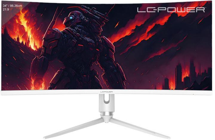 LC-Power LC-M34-Q-C-PRO Monitor PC 86,4 cm [34] 3440 x 1440 Pixel UltraWide Quad HD Grigio (LC-Power 86,36cm [34] LC-M34-Q-C-PR