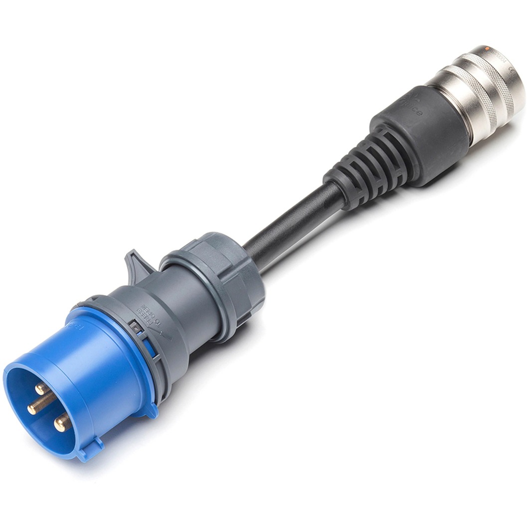 Adattatore di sicurezza JUICE CONNECTOR CEE32 230V monofase blu per JUICE BOOSTER 2