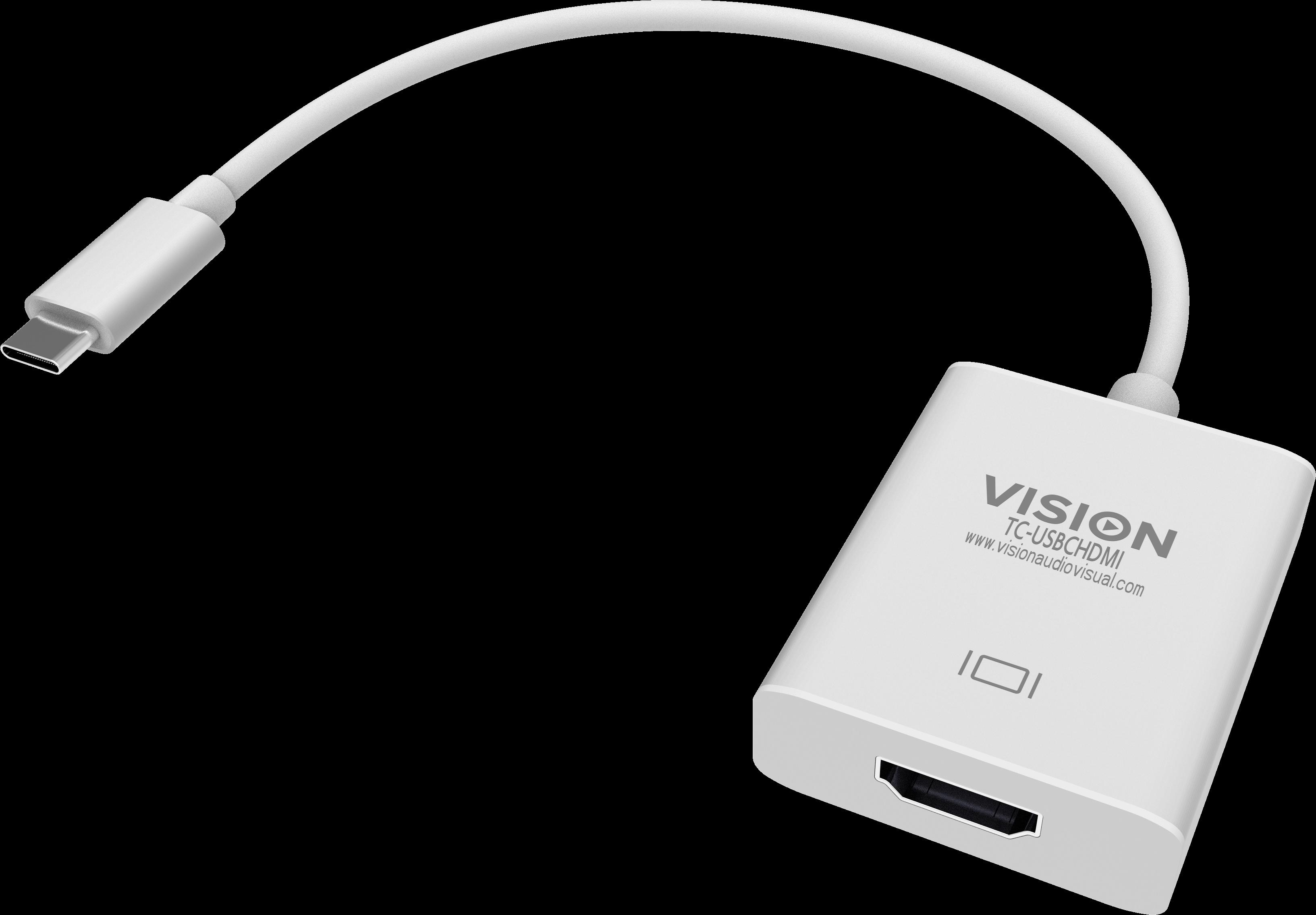Vision TC-USBCHDMI adattatore grafico USB 3840 x 2160 Pixel Bianco (VISION Professional installation-grade USB-C to HDMI adapte