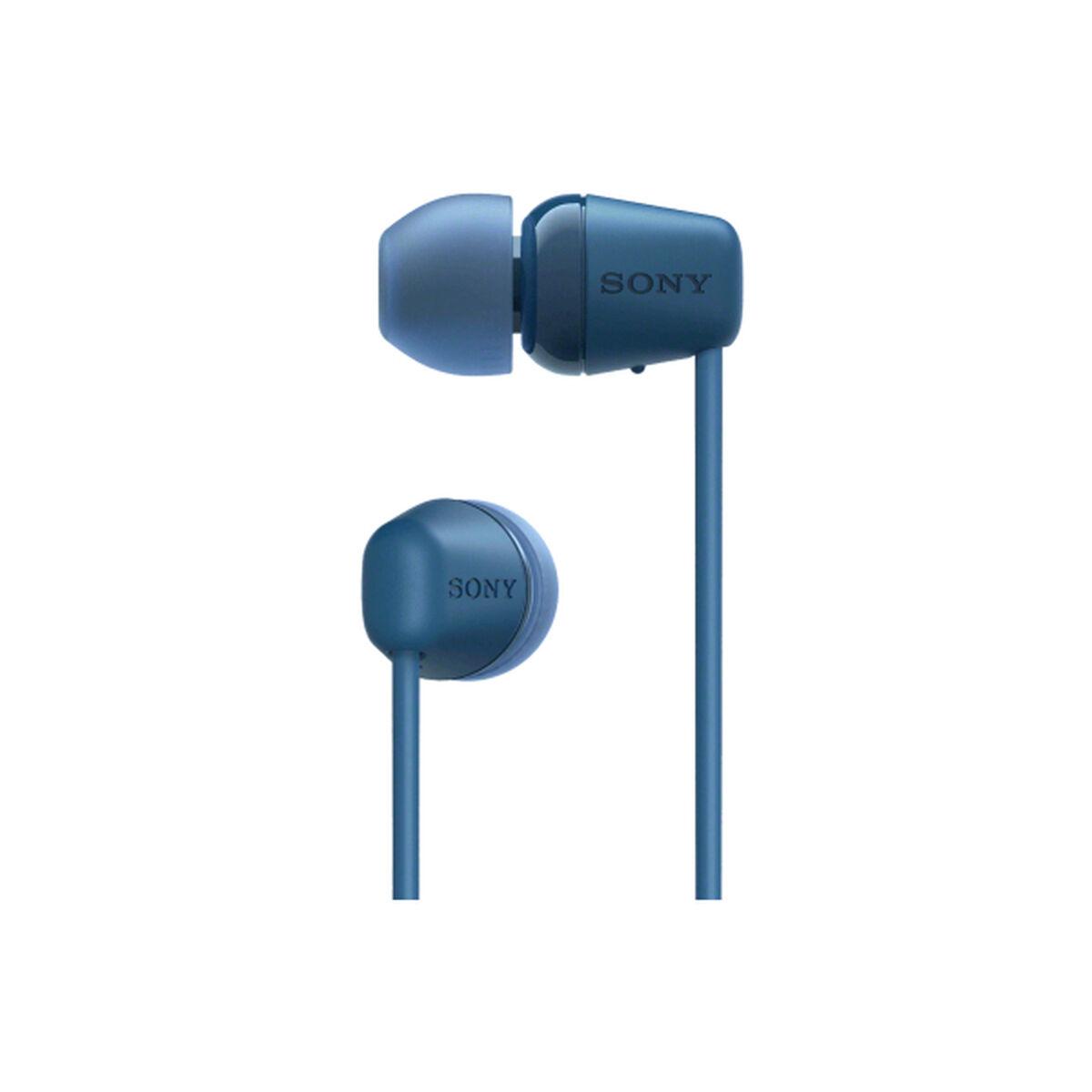 Sony WI-C100 Auricolare Wireless In-ear Musica e Chiamate Bluetooth Blu (Wireless Headphone Neckband Blue)