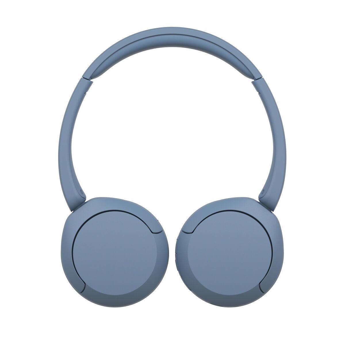 Sony Cuffie Bluetooth wireless WH-CH520 - Durata della batteria fino a 50 ore con ricarica rapida stile on-ear - Blu (Over Ear