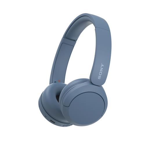 Sony Cuffie Bluetooth wireless WH-CH520 - Durata della batteria fino a 50 ore con ricarica rapida stile on-ear - Blu (Over Ear