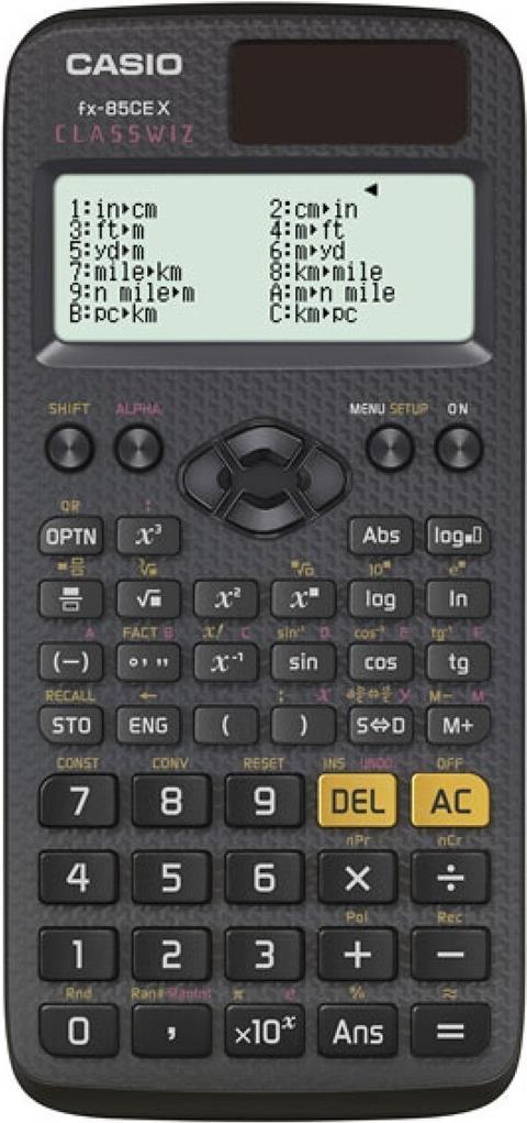 CALCOLATRICE SCIENTIFICA FX-85CEX 379 FUNZIONI 77X166MM NERO