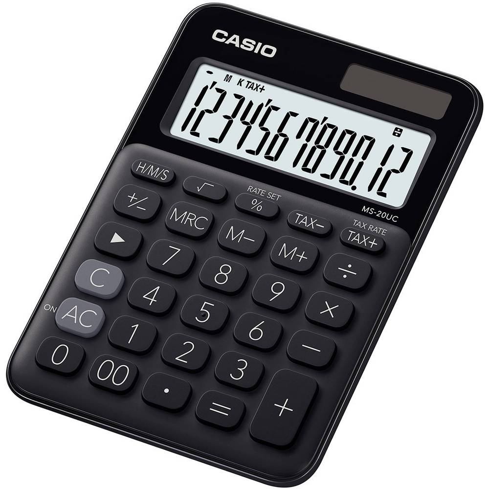 Calcolatrice da tavolo CASIO MS-20UC nera
