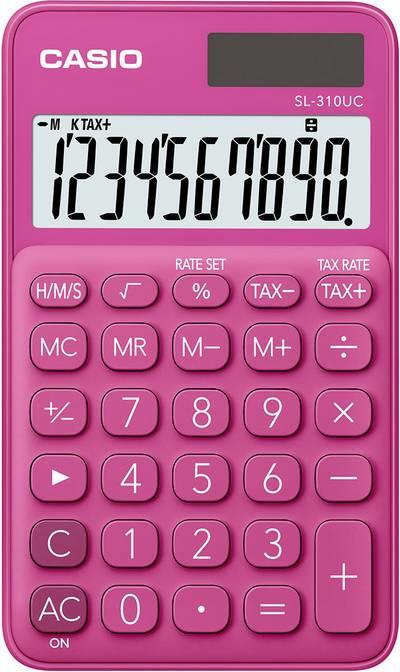Calcolatrice scientifica CASIO tascabile 10 cifre - solare e batteria Rosso - SL-310UC-RD-W-EC
