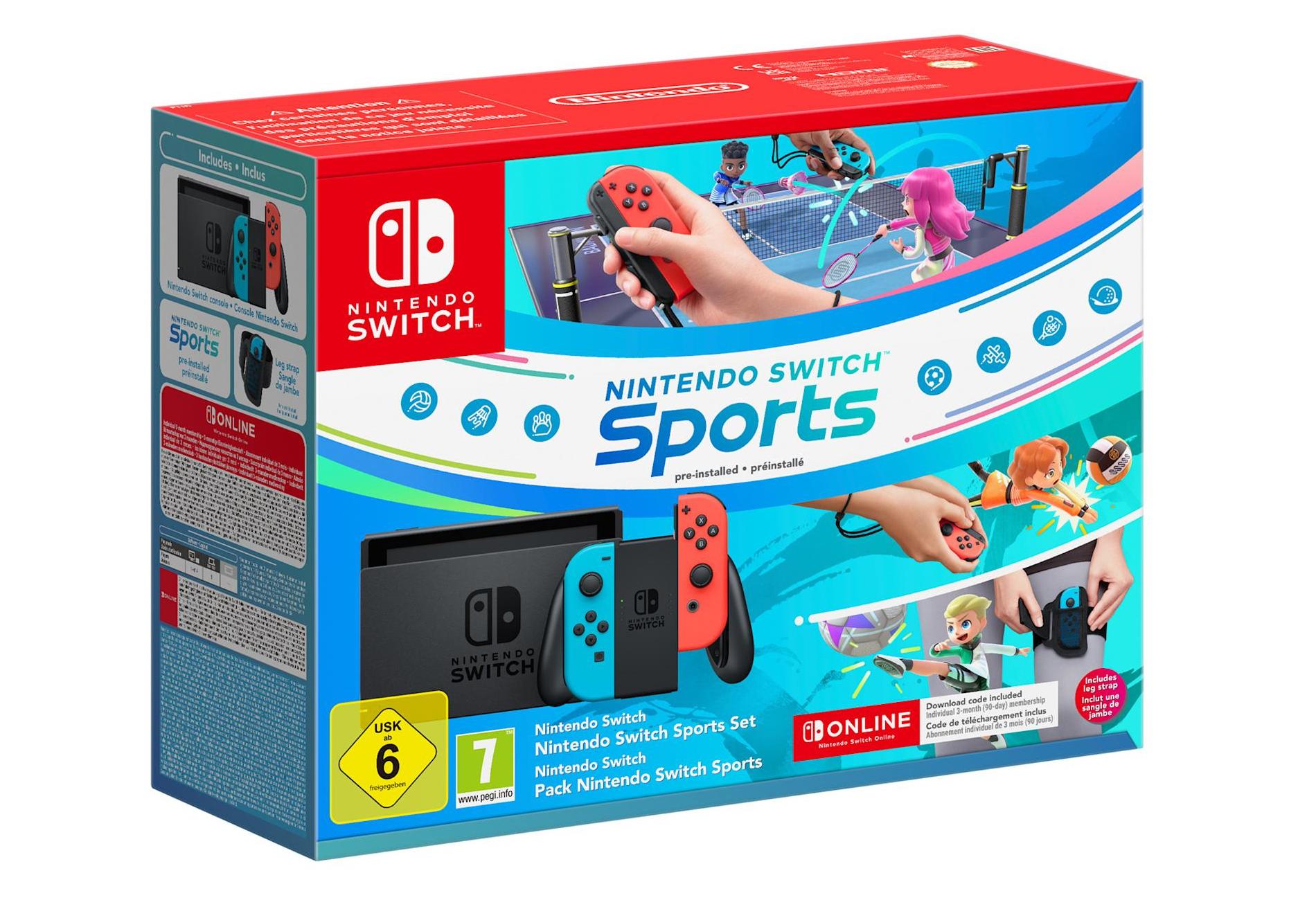 Nintendo Switch Sports Set console da gioco portatile 158 cm (6.2") 32 GB Touch screen Wi-Fi Blu Grigio Rosso