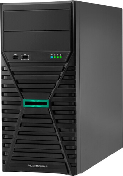 SERVER HPE P65397-421 ML30 Gen11 TOWER Xeon E-2434 4Core 3.40GHz 16GB DDR5 8x2.5 SFF VROC NoDVD 800W 3Y NBD