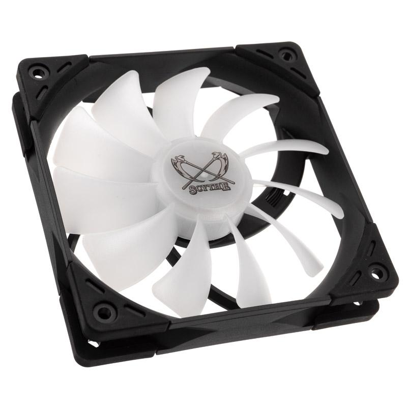 Scythe SU1225FD12LR-RD sistema di raffreddamento per computer Universale Ventilatore 12 cm Nero, Bianco 1 pz (Scythe Kaze Flex