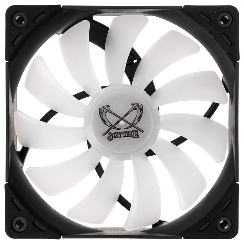 Scythe SU1225FD12LR-RD sistema di raffreddamento per computer Universale Ventilatore 12 cm Nero, Bianco 1 pz (Scythe Kaze Flex