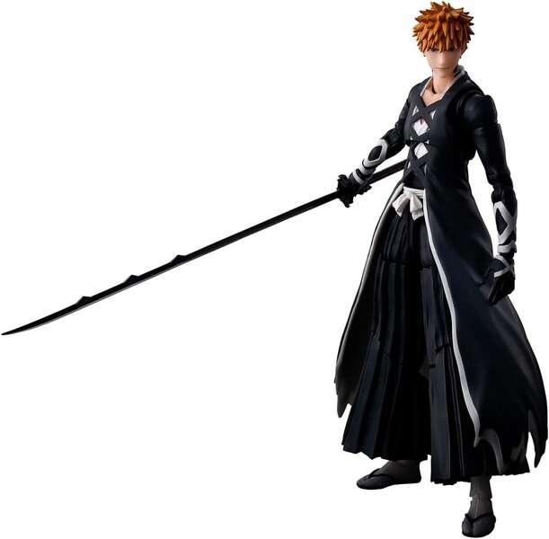 Tamashii Nations SH Figuarts Bleach Millennial Blood War Ichigo Kurosaki Modalit Bankai Tensazangetsu - Articolata Figura - Al