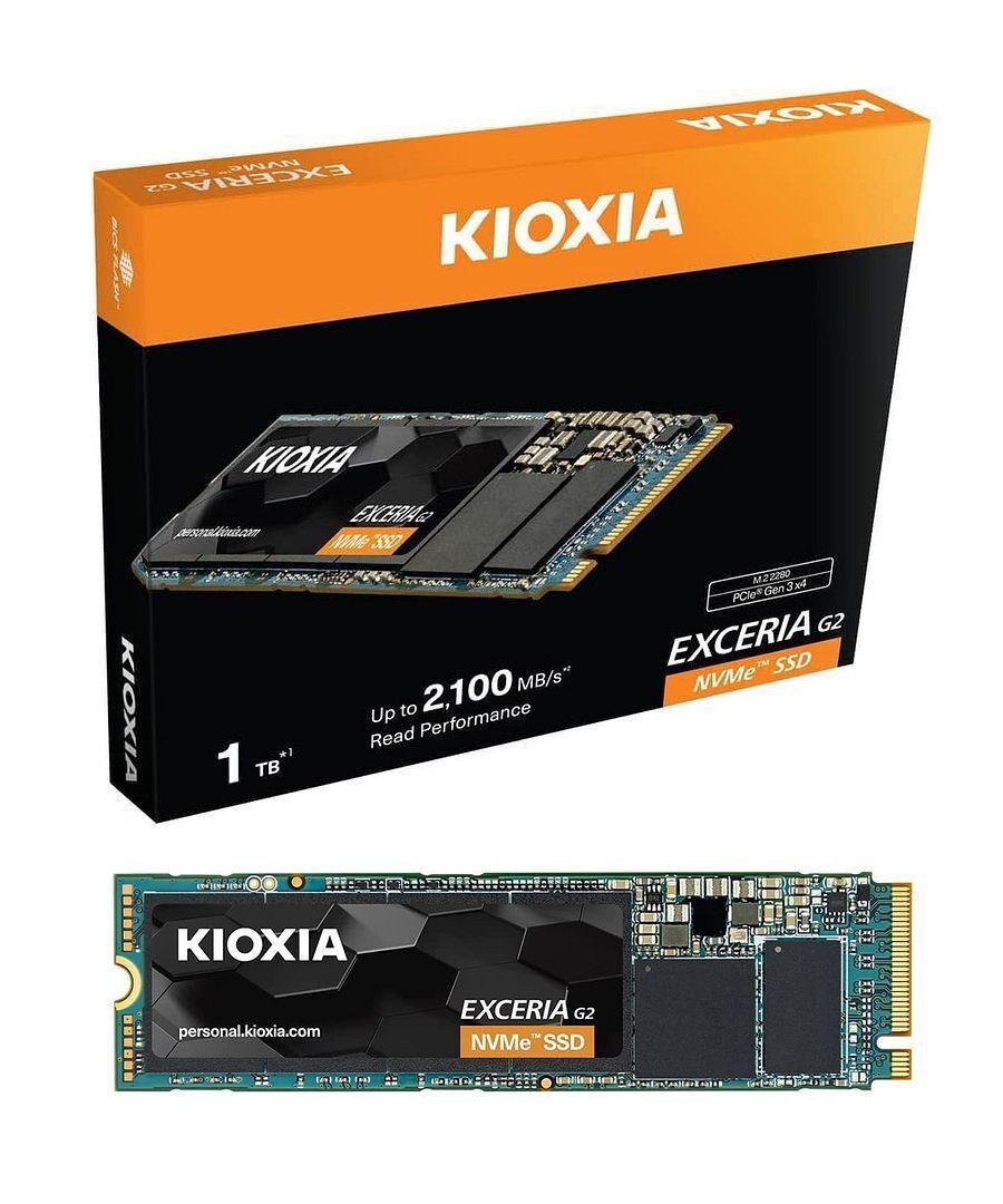 SSD Kioxia EXCERIA G2 M.2 1 TB PCI Express 3.1a BiCS FLASH TLC NVMe [LRC20Z001TG8]
