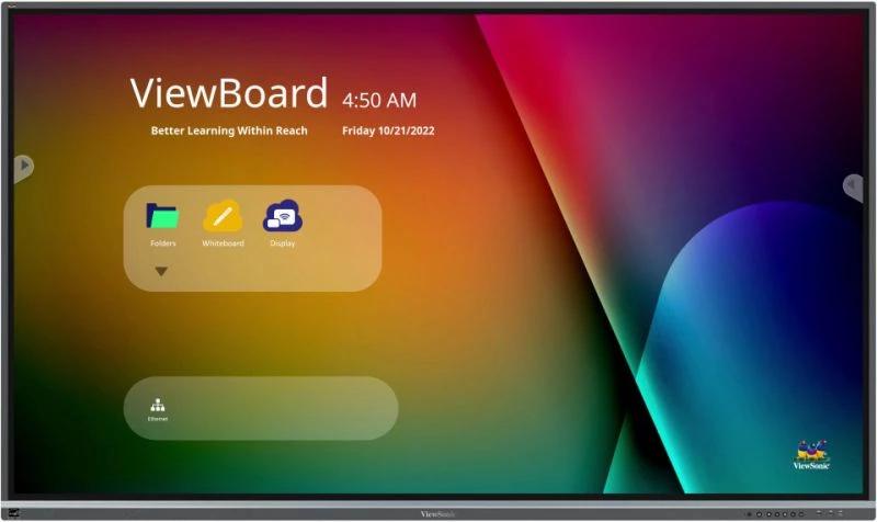 Viewsonic IFP7550-5F lavagna interattiva 1905 cm (75") 3840 x 2160 Pixel Touch screen Nero HDMI