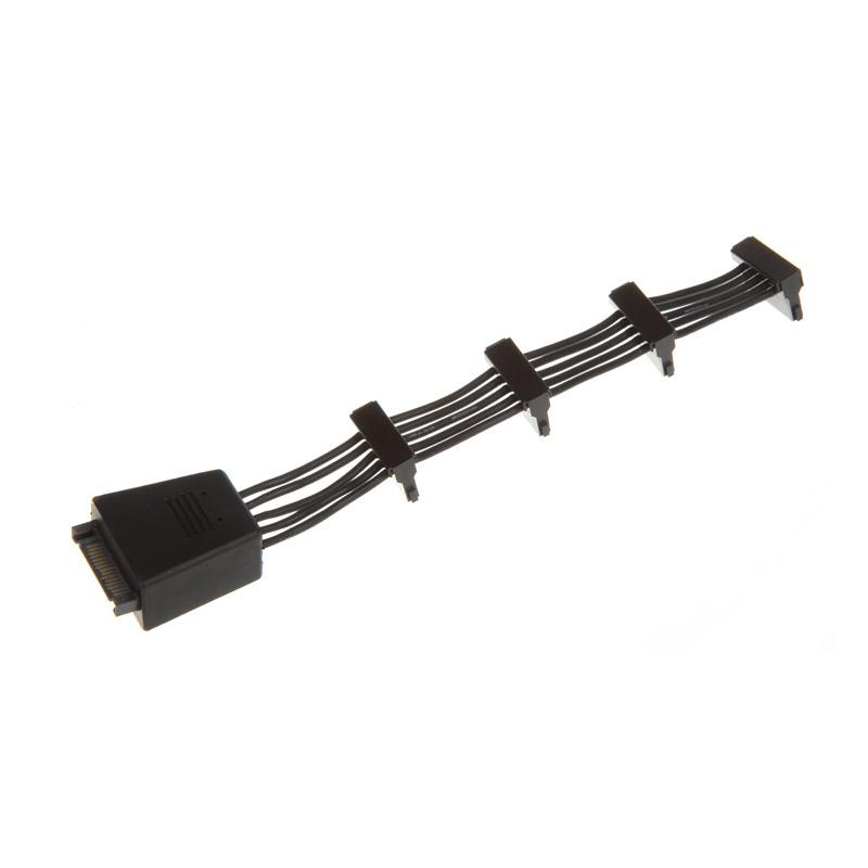 SilverStone 15 pin Serial ATA strÃƒÆ’Ã‚Â¸m (female) - 15 pin Serial ATA strÃƒÆ’Ã‚Â¸m (male) Sort 18.9cm Str