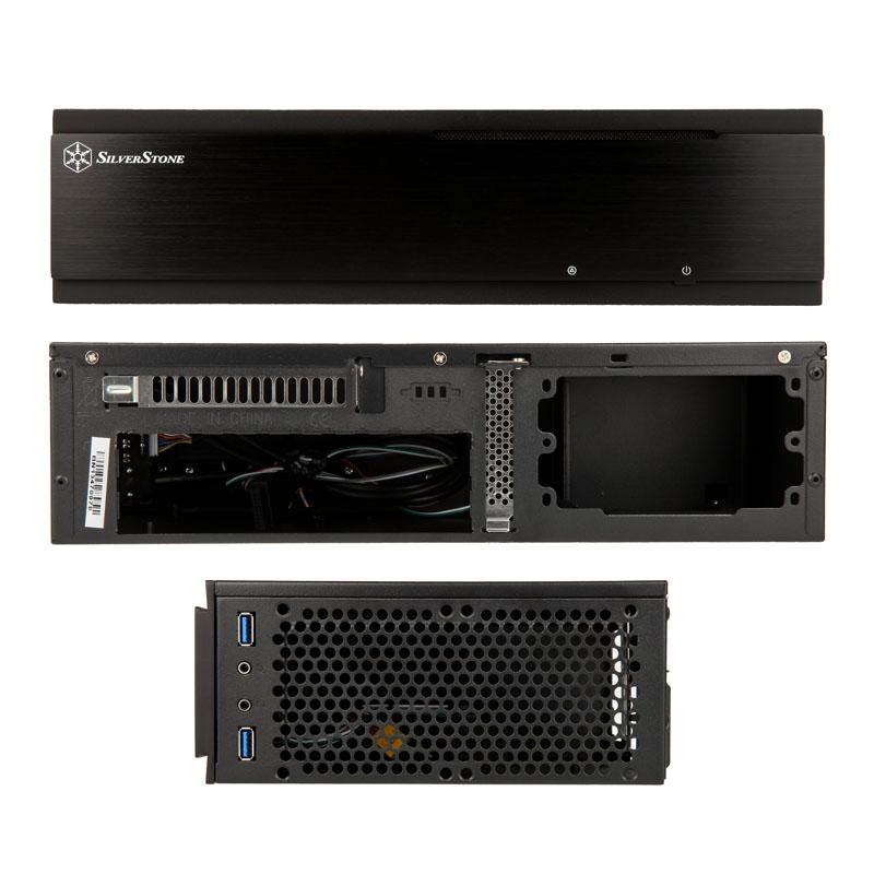 Silverstone Milo ML06 - Desktop Slimline - Mini -itx - senza alimentazione (SFX12V) - Black - USB/Audio (SST -ML06B USB 3.0)