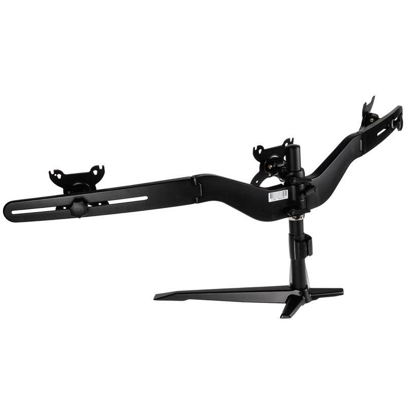 Silverstone Arm tre ARM31BS - Setup - per 3 annunci LCD - Plastica acciaio lega di alluminio - Black - Dimensione dello schermo
