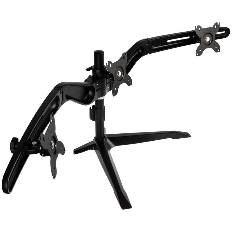 Silverstone Arm tre ARM31BS - Setup - per 3 annunci LCD - Plastica acciaio lega di alluminio - Black - Dimensione dello schermo
