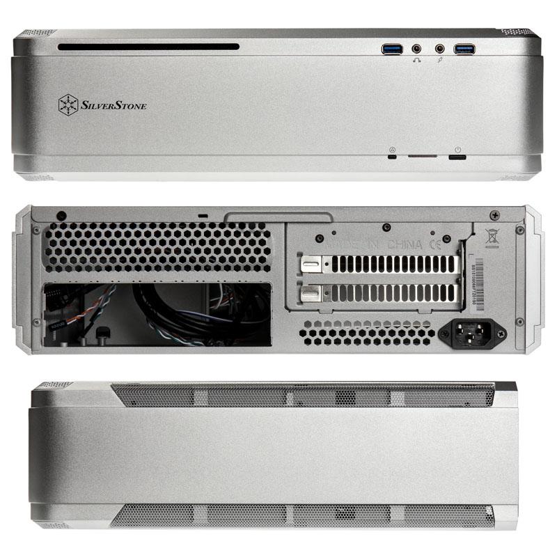 Silverstone Fortress FTZ01 Desktop Argento (Silverstone SST-FTZ01S Fortress Mini-ITX- Silver [SST-FTZ01S])